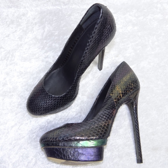 Brian Atwood Shoes - Brian Atwood Ferguson Snakeskin Iridescent 5 1/2